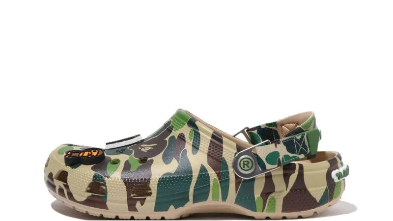 Crocs Classic Clog A Bathing Ape ABC Camo Green