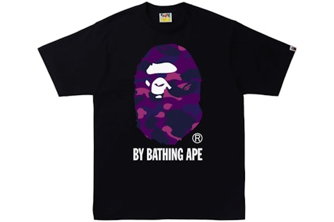 BAPE A Bathing Ape Color Camo Tee Black/Purple