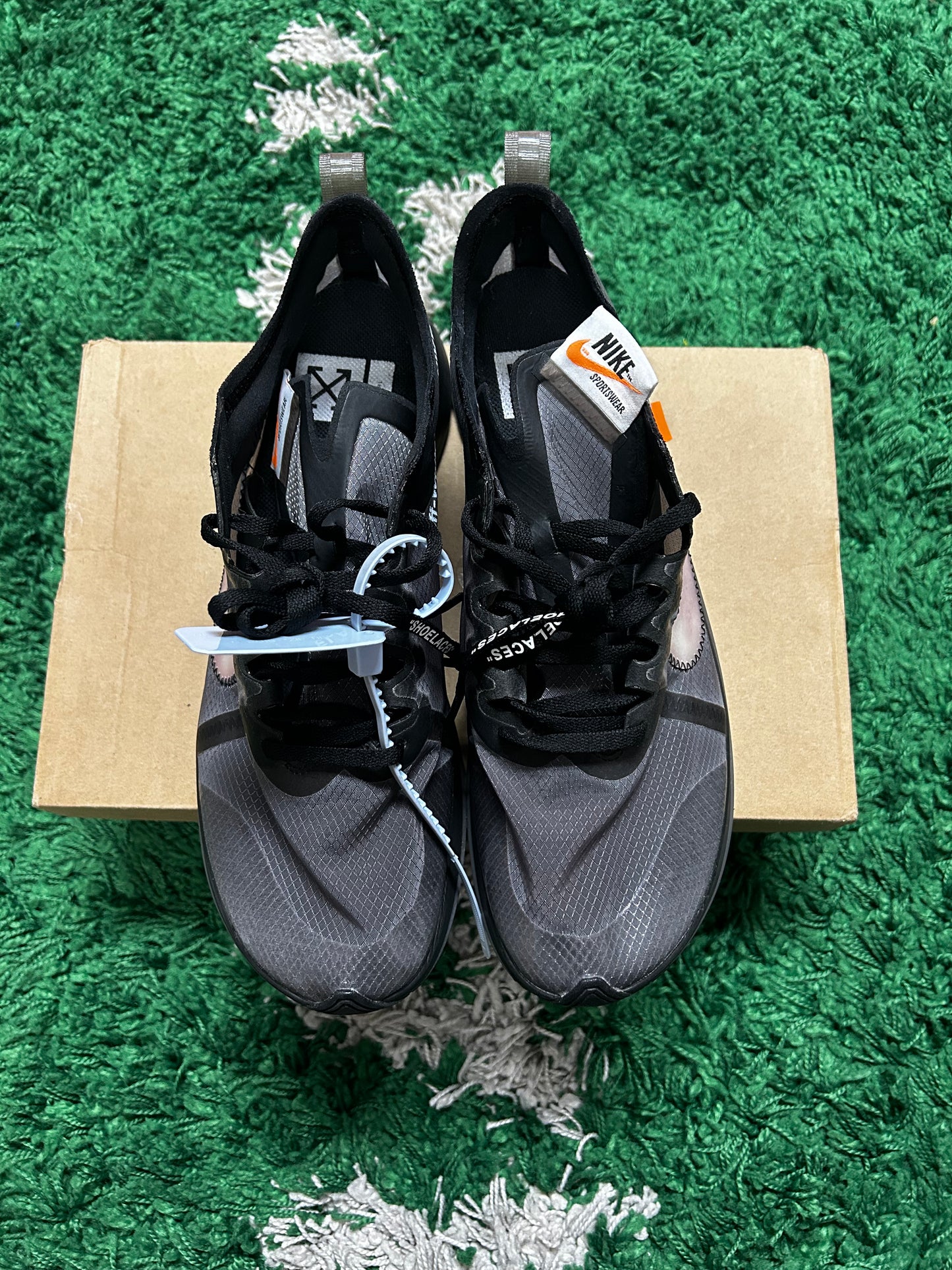 Nike Zoom Fly Off-White Black Silver(Pre-Owned)