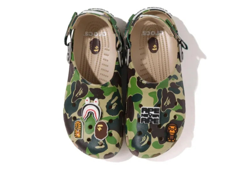 Crocs Classic Clog A Bathing Ape ABC Camo Green