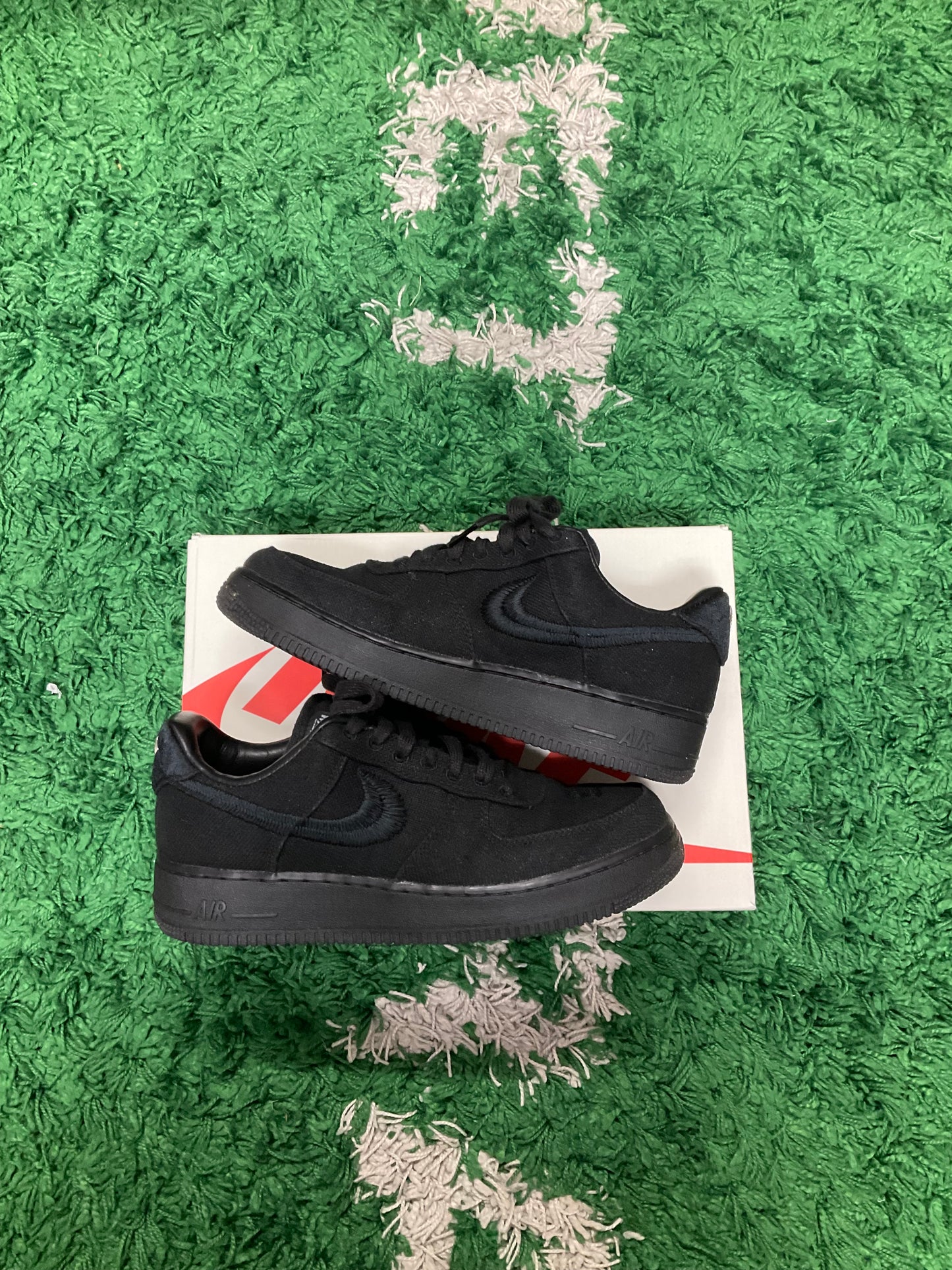 Stussy x Air Force 1 Low 'Triple Black' (USED)