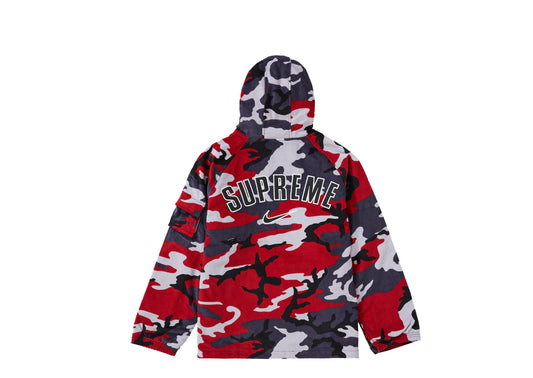 Supreme Nike Arc Corduroy Hooded Jacket Red Camo