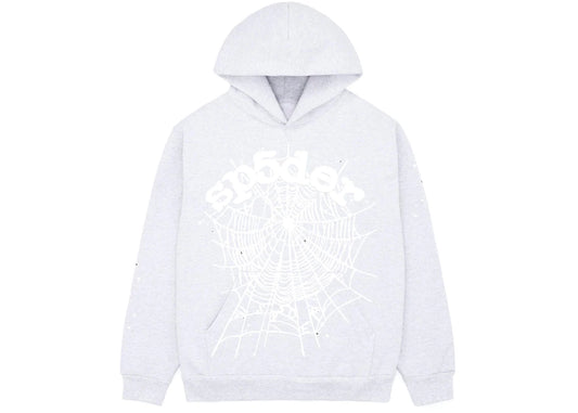 Sp5der OG Web Hoodie Heather Grey