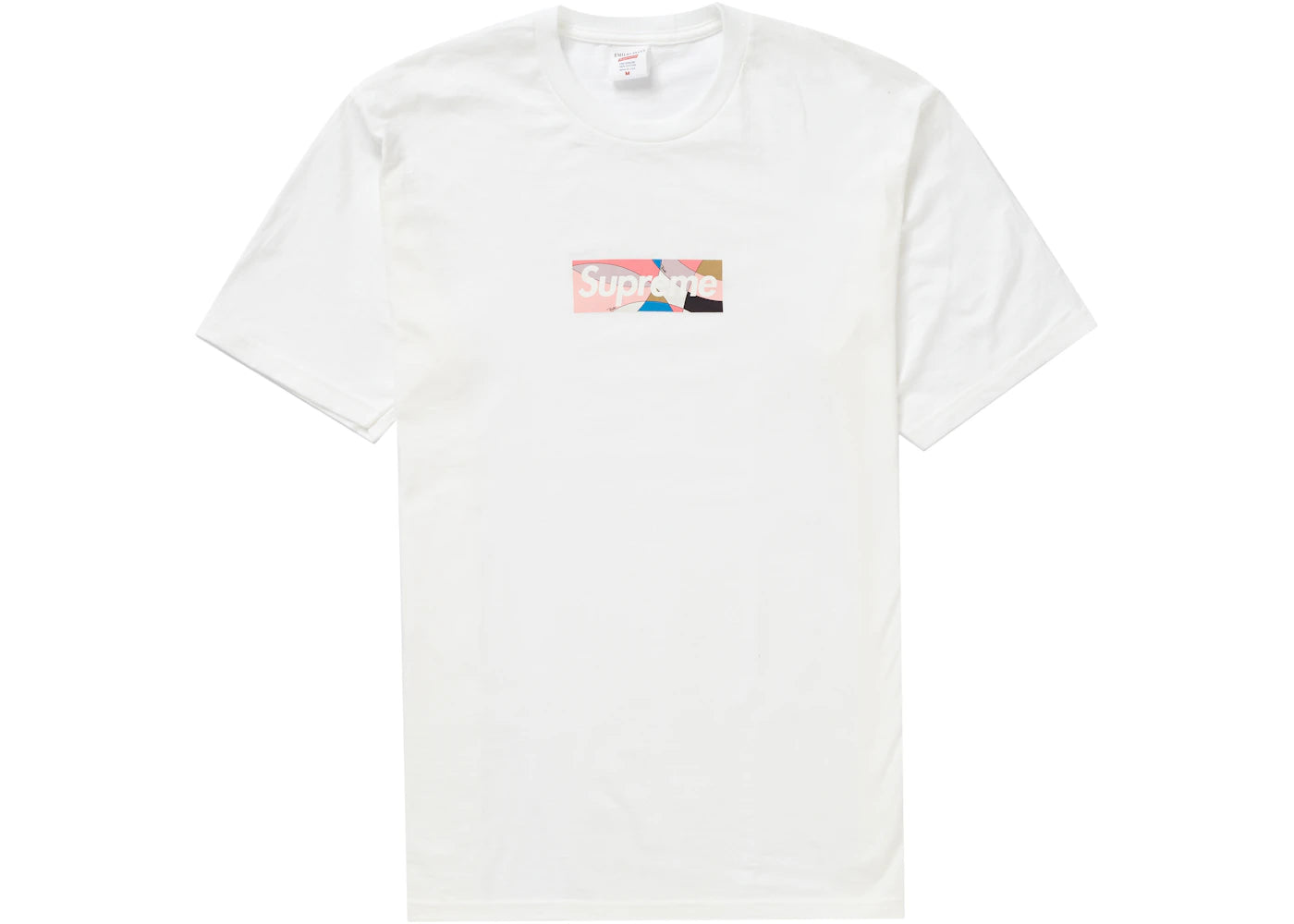 Supreme Emilio Pucci Box Logo Tee White/Dusty Pink