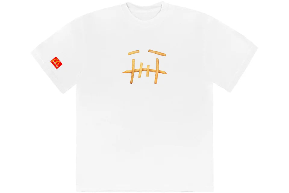 Travis Scott x McDonald's Fry T-shirt White