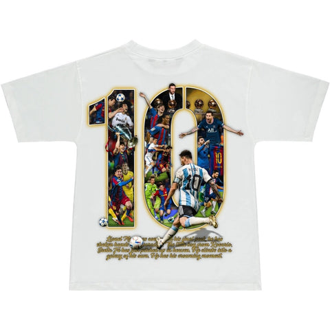 Marnino Morwood Lionel Messi White Tee