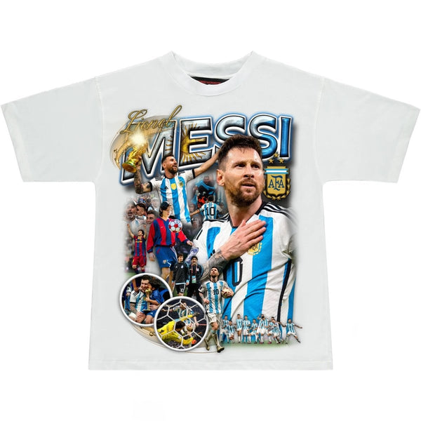 Marnino Morwood Lionel Messi White Tee